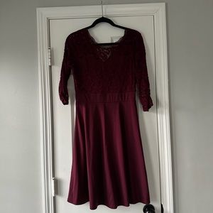 Akivide women’s 3/4 sleeve A-line dress